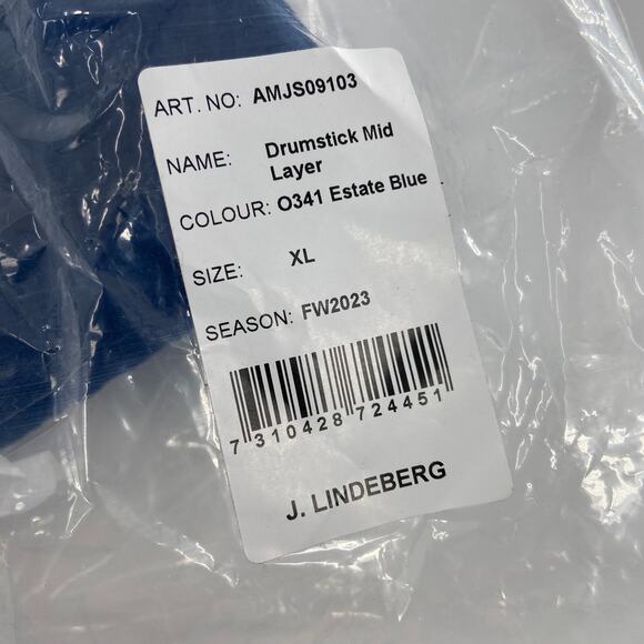 J.Lindeberg Estate Blue Drumstick Mid Layer Sweater XL - Picture 6 of 14